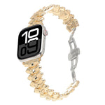 Pulseira de relógio em liga de zinco com fecho borboleta Dragon Spine, para Apple Watch 46mm / 49mm / 45mm / 44mm, para Apple Watch 42mm / 41mm / 40mm / 38mm