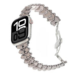 Pulseira de relógio em liga de zinco com fecho borboleta Dragon Spine, para Apple Watch 46mm / 49mm / 45mm / 44mm, para Apple Watch 42mm / 41mm / 40mm / 38mm