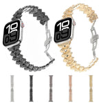 Pulseira de relógio em liga de zinco com fecho borboleta Dragon Spine, para Apple Watch 46mm / 49mm / 45mm / 44mm, para Apple Watch 42mm / 41mm / 40mm / 38mm