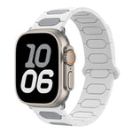 Pulseira de relógio magnética oval em silicone, para Apple Watch 46mm / 49mm / 45mm / 44mm, para Apple Watch 42mm / 41mm / 40mm / 38mm