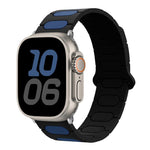 Pulseira de relógio magnética oval em silicone, para Apple Watch 46mm / 49mm / 45mm / 44mm, para Apple Watch 42mm / 41mm / 40mm / 38mm