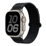 Pulseira de relógio magnética oval em silicone, para Apple Watch 46mm / 49mm / 45mm / 44mm, para Apple Watch 42mm / 41mm / 40mm / 38mm