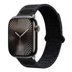 Pulseira de relógio magnética oval em silicone, para Apple Watch 46mm / 49mm / 45mm / 44mm, para Apple Watch 42mm / 41mm / 40mm / 38mm