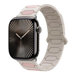 Pulseira de relógio magnética oval em silicone, para Apple Watch 46mm / 49mm / 45mm / 44mm, para Apple Watch 42mm / 41mm / 40mm / 38mm