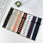 Pulseira de relógio magnética oval em silicone, para Apple Watch 46mm / 49mm / 45mm / 44mm, para Apple Watch 42mm / 41mm / 40mm / 38mm