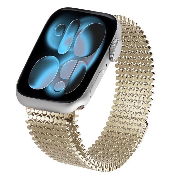 Molecular Arrangement Magnetic Stainless Steel Watch Band, For Apple Watch 46mm / 49mm / 45mm / 44mm, For Apple Watch 42mm / 41mm / 40mm / 38mm