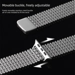 Molecular Arrangement Magnetic Stainless Steel Watch Band, For Apple Watch 46mm / 49mm / 45mm / 44mm, For Apple Watch 42mm / 41mm / 40mm / 38mm