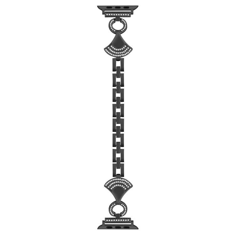 Pulseira de relógio metálica com diamante incrustado em concha, para Apple Watch 46mm / 49mm / 45mm / 44mm, para Apple Watch 42mm / 41mm / 40mm / 38mm