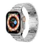 Mechanical-Style Butterfly Clasp Metal Watch Band, For Apple Watch 46mm / 49mm / 45mm / 44mm, For Apple Watch 42mm / 41mm / 40mm / 38mm