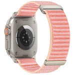 Pulseira de Relógio em Nylon com Fecho de Gancho e Loop de Duas Secções com Padrão de Montanha, Para Apple Watch 46mm / 49mm / 45mm / 44mm, Para Apple Watch 42mm / 41mm / 40mm / 38mm