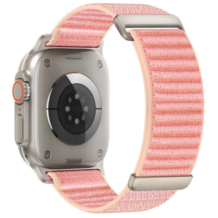 Pulseira de Relógio em Nylon com Fecho de Gancho e Loop de Duas Secções com Padrão de Montanha, Para Apple Watch 46mm / 49mm / 45mm / 44mm, Para Apple Watch 42mm / 41mm / 40mm / 38mm