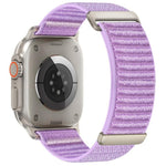 Pulseira de Relógio em Nylon com Fecho de Gancho e Loop de Duas Secções com Padrão de Montanha, Para Apple Watch 46mm / 49mm / 45mm / 44mm, Para Apple Watch 42mm / 41mm / 40mm / 38mm
