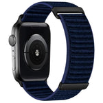 Pulseira de Relógio em Nylon com Fecho de Gancho e Loop de Duas Secções com Padrão de Montanha, Para Apple Watch 46mm / 49mm / 45mm / 44mm, Para Apple Watch 42mm / 41mm / 40mm / 38mm