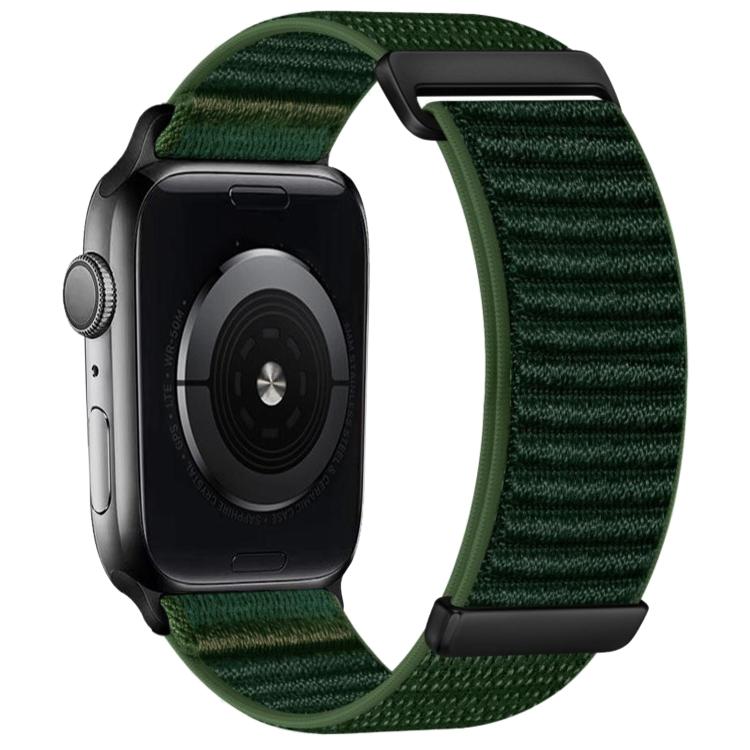 Pulseira de Relógio em Nylon com Fecho de Gancho e Loop de Duas Secções com Padrão de Montanha, Para Apple Watch 46mm / 49mm / 45mm / 44mm, Para Apple Watch 42mm / 41mm / 40mm / 38mm