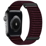 Pulseira de Relógio em Nylon com Fecho de Gancho e Loop de Duas Secções com Padrão de Montanha, Para Apple Watch 46mm / 49mm / 45mm / 44mm, Para Apple Watch 42mm / 41mm / 40mm / 38mm