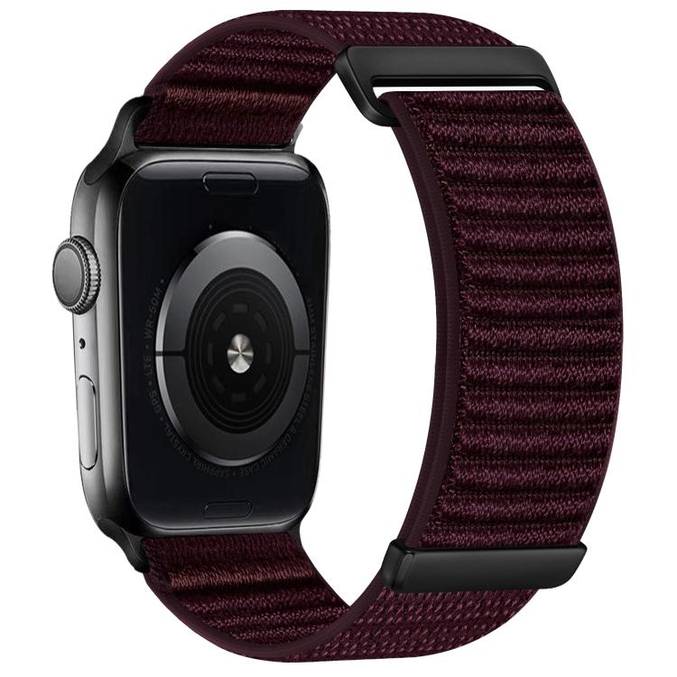 Pulseira de Relógio em Nylon com Fecho de Gancho e Loop de Duas Secções com Padrão de Montanha, Para Apple Watch 46mm / 49mm / 45mm / 44mm, Para Apple Watch 42mm / 41mm / 40mm / 38mm