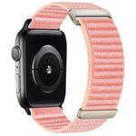 Pulseira de Relógio em Nylon com Fecho de Gancho e Loop de Duas Secções com Padrão de Montanha, Para Apple Watch 46mm / 49mm / 45mm / 44mm, Para Apple Watch 42mm / 41mm / 40mm / 38mm