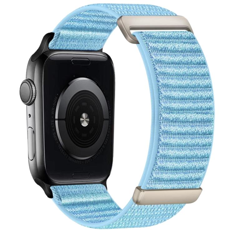 Pulseira de Relógio em Nylon com Fecho de Gancho e Loop de Duas Secções com Padrão de Montanha, Para Apple Watch 46mm / 49mm / 45mm / 44mm, Para Apple Watch 42mm / 41mm / 40mm / 38mm
