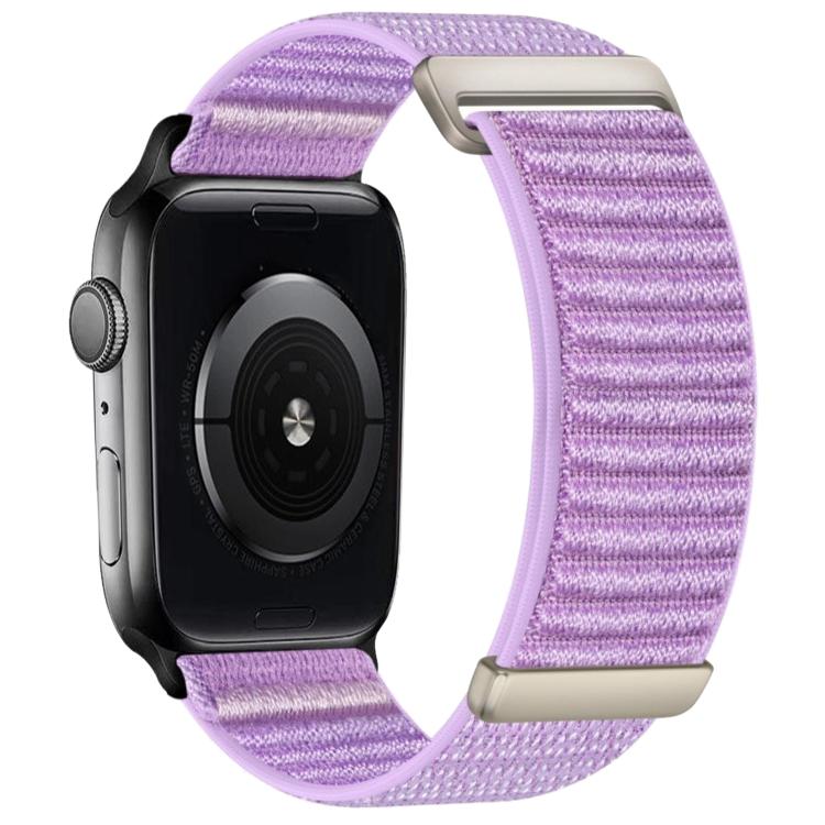 Pulseira de Relógio em Nylon com Fecho de Gancho e Loop de Duas Secções com Padrão de Montanha, Para Apple Watch 46mm / 49mm / 45mm / 44mm, Para Apple Watch 42mm / 41mm / 40mm / 38mm