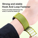 Pulseira de Relógio em Nylon com Fecho de Gancho e Loop de Duas Secções com Padrão de Montanha, Para Apple Watch 46mm / 49mm / 45mm / 44mm, Para Apple Watch 42mm / 41mm / 40mm / 38mm