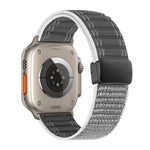 Pulseira de Relógio em Nylon com Padrão Ondulado e Fecho Magnético, Para Apple Watch 46mm / 49mm / 45mm / 44mm, Para Apple Watch 42mm / 41mm / 40mm / 38mm