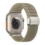 Pulseira de Relógio em Nylon com Padrão Ondulado e Fecho Magnético, Para Apple Watch 46mm / 49mm / 45mm / 44mm, Para Apple Watch 42mm / 41mm / 40mm / 38mm
