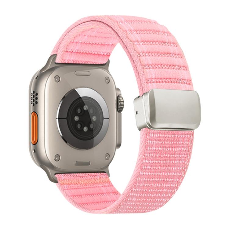 Pulseira de Relógio em Nylon com Padrão Ondulado e Fecho Magnético, Para Apple Watch 46mm / 49mm / 45mm / 44mm, Para Apple Watch 42mm / 41mm / 40mm / 38mm