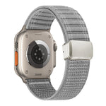 Pulseira de Relógio em Nylon com Padrão Ondulado e Fecho Magnético, Para Apple Watch 46mm / 49mm / 45mm / 44mm, Para Apple Watch 42mm / 41mm / 40mm / 38mm