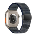 Pulseira de Relógio em Nylon com Padrão Ondulado e Fecho Magnético, Para Apple Watch 46mm / 49mm / 45mm / 44mm, Para Apple Watch 42mm / 41mm / 40mm / 38mm