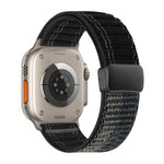 Pulseira de Relógio em Nylon com Padrão Ondulado e Fecho Magnético, Para Apple Watch 46mm / 49mm / 45mm / 44mm, Para Apple Watch 42mm / 41mm / 40mm / 38mm