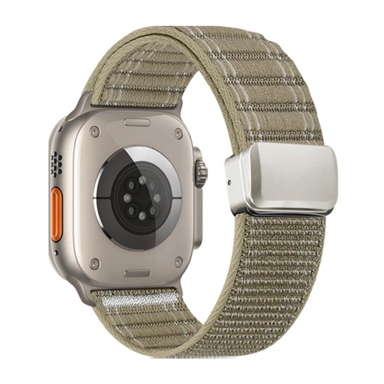 Pulseira de Relógio em Nylon com Padrão Ondulado e Fecho Magnético, Para Apple Watch 46mm / 49mm / 45mm / 44mm, Para Apple Watch 42mm / 41mm / 40mm / 38mm