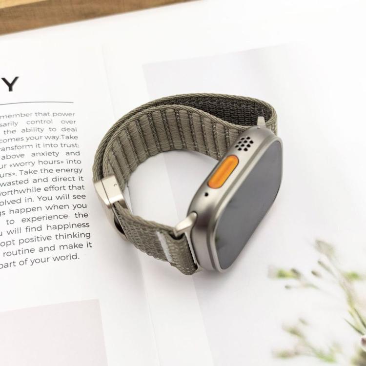 Pulseira de Relógio em Nylon com Padrão Ondulado e Fecho Magnético, Para Apple Watch 46mm / 49mm / 45mm / 44mm, Para Apple Watch 42mm / 41mm / 40mm / 38mm