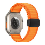 Pulseira de Relógio em Nylon Trançado com Fecho Magnético Off Road, Para Apple Watch 46mm / 49mm / 45mm / 44mm, Para Apple Watch 42mm / 41mm / 40mm / 38mm