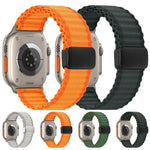 Pulseira de Relógio em Nylon Trançado com Fecho Magnético Off Road, Para Apple Watch 46mm / 49mm / 45mm / 44mm, Para Apple Watch 42mm / 41mm / 40mm / 38mm