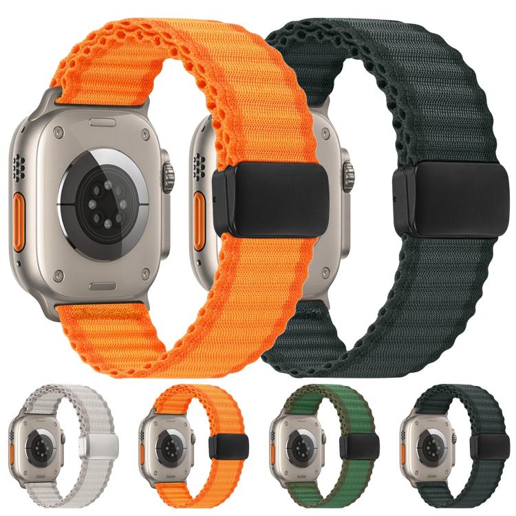Pulseira de Relógio em Nylon Trançado com Fecho Magnético Off Road, Para Apple Watch 46mm / 49mm / 45mm / 44mm, Para Apple Watch 42mm / 41mm / 40mm / 38mm
