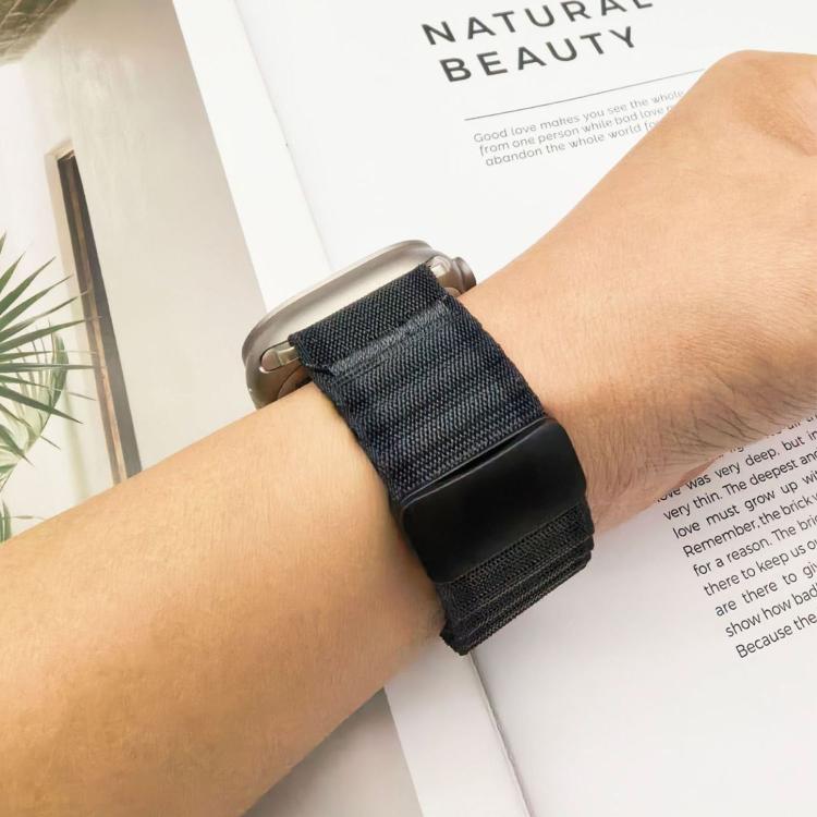 Pulseira de Relógio em Nylon Trançado com Fecho Magnético Off Road, Para Apple Watch 46mm / 49mm / 45mm / 44mm, Para Apple Watch 42mm / 41mm / 40mm / 38mm