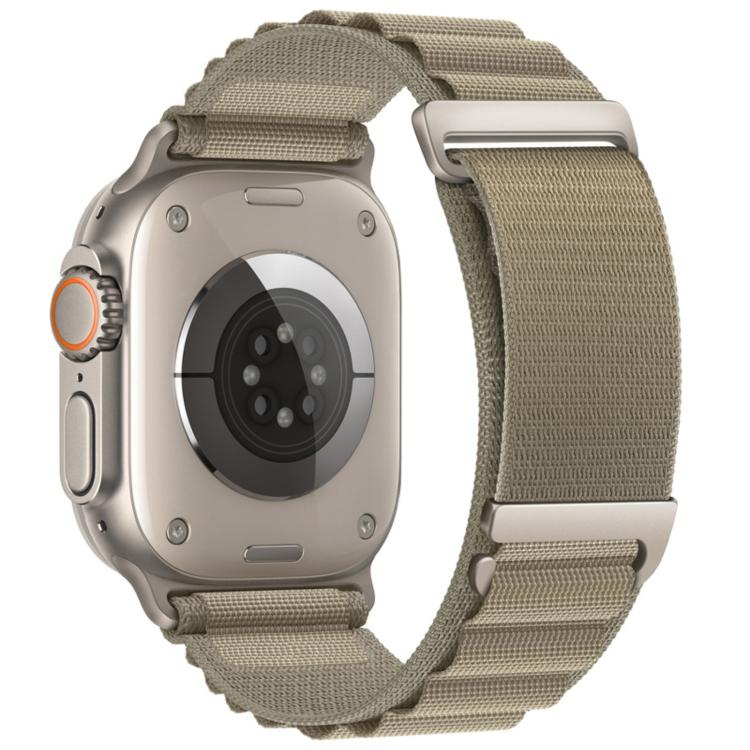 Pulseira de Relógio em Nylon com Loop de Montanha Alta em Duas Secções e Fecho C, Para Apple Watch 46mm / 49mm / 45mm / 44mm, Para Apple Watch 42mm / 41mm / 40mm / 38mm