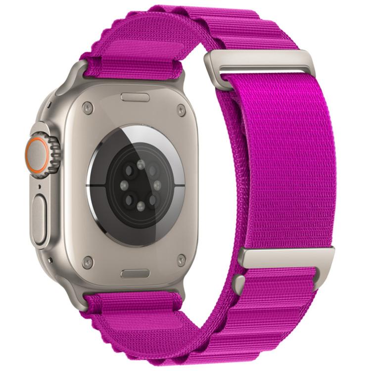 Pulseira de Relógio em Nylon com Loop de Montanha Alta em Duas Secções e Fecho C, Para Apple Watch 46mm / 49mm / 45mm / 44mm, Para Apple Watch 42mm / 41mm / 40mm / 38mm