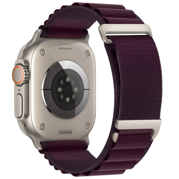 Pulseira de Relógio em Nylon com Loop de Montanha Alta em Duas Secções e Fecho C, Para Apple Watch 46mm / 49mm / 45mm / 44mm, Para Apple Watch 42mm / 41mm / 40mm / 38mm