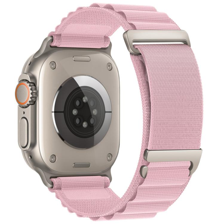 Pulseira de Relógio em Nylon com Loop de Montanha Alta em Duas Secções e Fecho C, Para Apple Watch 46mm / 49mm / 45mm / 44mm, Para Apple Watch 42mm / 41mm / 40mm / 38mm