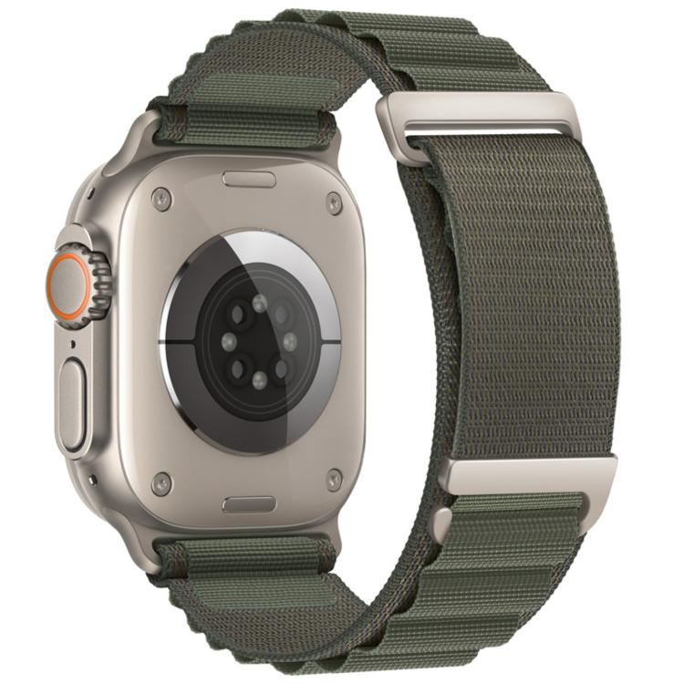 Pulseira de Relógio em Nylon com Loop de Montanha Alta em Duas Secções e Fecho C, Para Apple Watch 46mm / 49mm / 45mm / 44mm, Para Apple Watch 42mm / 41mm / 40mm / 38mm