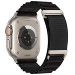 Pulseira de Relógio em Nylon com Loop de Montanha Alta em Duas Secções e Fecho C, Para Apple Watch 46mm / 49mm / 45mm / 44mm, Para Apple Watch 42mm / 41mm / 40mm / 38mm