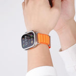 Pulseira de Relógio em Nylon com Loop de Montanha Alta em Duas Secções e Fecho C, Para Apple Watch 46mm / 49mm / 45mm / 44mm, Para Apple Watch 42mm / 41mm / 40mm / 38mm