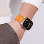 Pulseira de Relógio em Nylon com Loop de Montanha Alta em Duas Secções e Fecho C, Para Apple Watch 46mm / 49mm / 45mm / 44mm, Para Apple Watch 42mm / 41mm / 40mm / 38mm