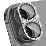 ENKAY Filme de Vidro Temperado de Liga de Alumínio com Diamante Blink Hat-Prince para Lente de Câmara, Para iPhone 17 Pro Max, Para iPhone 17 Pro, Para iPhone 17