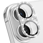 ENKAY Filme de Vidro Temperado de Liga de Alumínio com Diamante Blink Hat-Prince para Lente de Câmara, Para iPhone 17 Pro Max, Para iPhone 17 Pro, Para iPhone 17