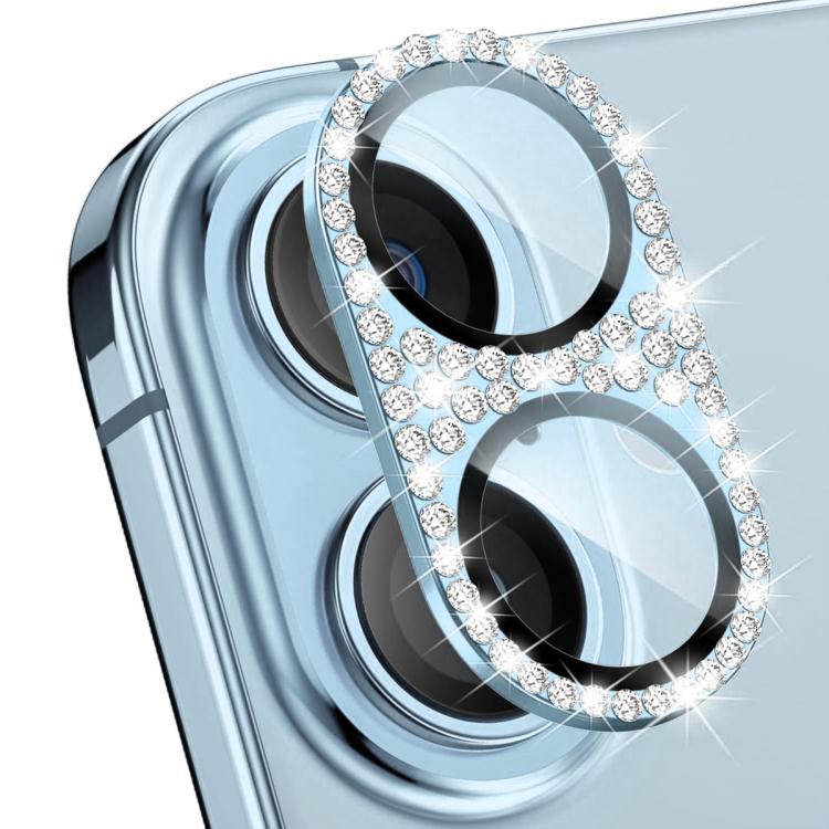 ENKAY Filme de Vidro Temperado de Liga de Alumínio com Diamante Blink Hat-Prince para Lente de Câmara, Para iPhone 17 Pro Max, Para iPhone 17 Pro, Para iPhone 17