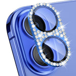 ENKAY Filme de Vidro Temperado de Liga de Alumínio com Diamante Blink Hat-Prince para Lente de Câmara, Para iPhone 17 Pro Max, Para iPhone 17 Pro, Para iPhone 17
