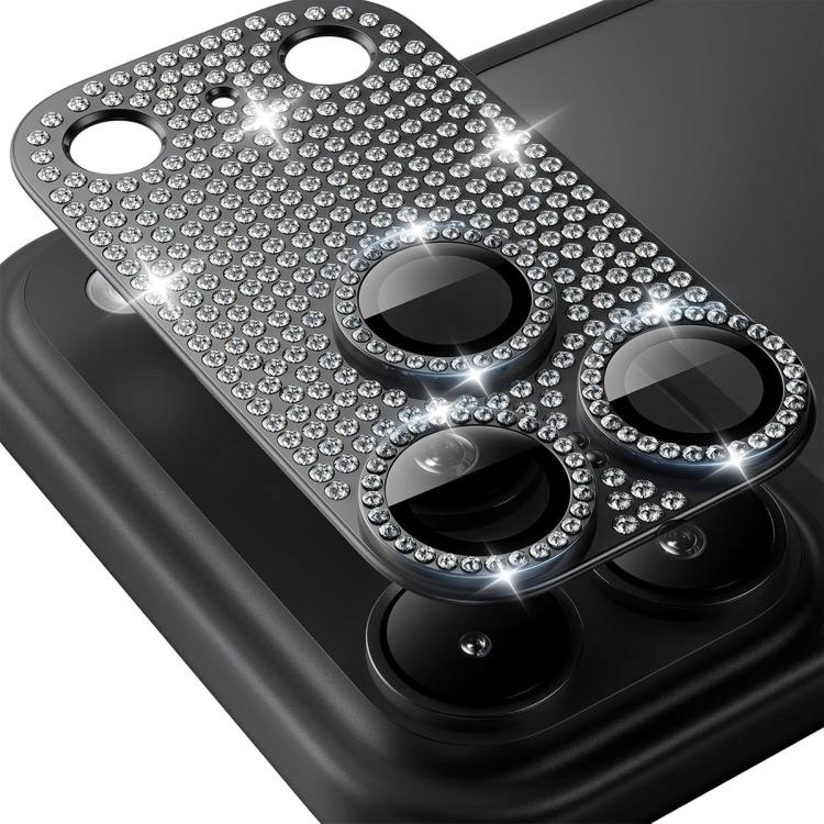 ENKAY Filme de Vidro Temperado de Liga de Alumínio com Diamante Blink Hat-Prince para Lente de Câmara, Para iPhone 17 Pro Max, Para iPhone 17 Pro, Para iPhone 17