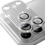 ENKAY Filme de Vidro Temperado de Liga de Alumínio com Diamante Blink Hat-Prince para Lente de Câmara, Para iPhone 17 Pro Max, Para iPhone 17 Pro, Para iPhone 17